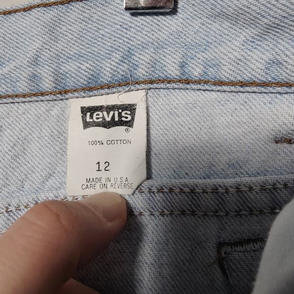 Vintage 90s Levi's Sz 12 900 Series Silvertab Loose Fit High Rise Denim Jeans - Picture 5 of 8